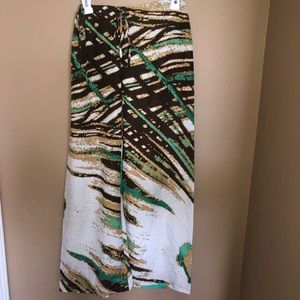 Oversized patterned pants